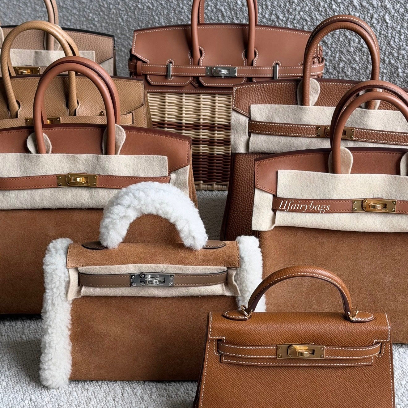 Authentic Hermès Gold Birkin & Kelly