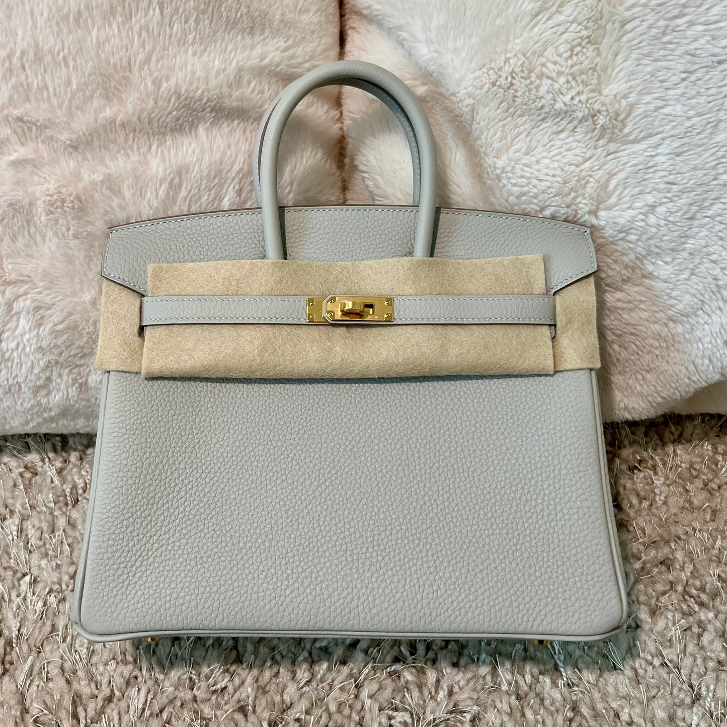 Hermès Birkin 25 Gris Perle Gold Hardware