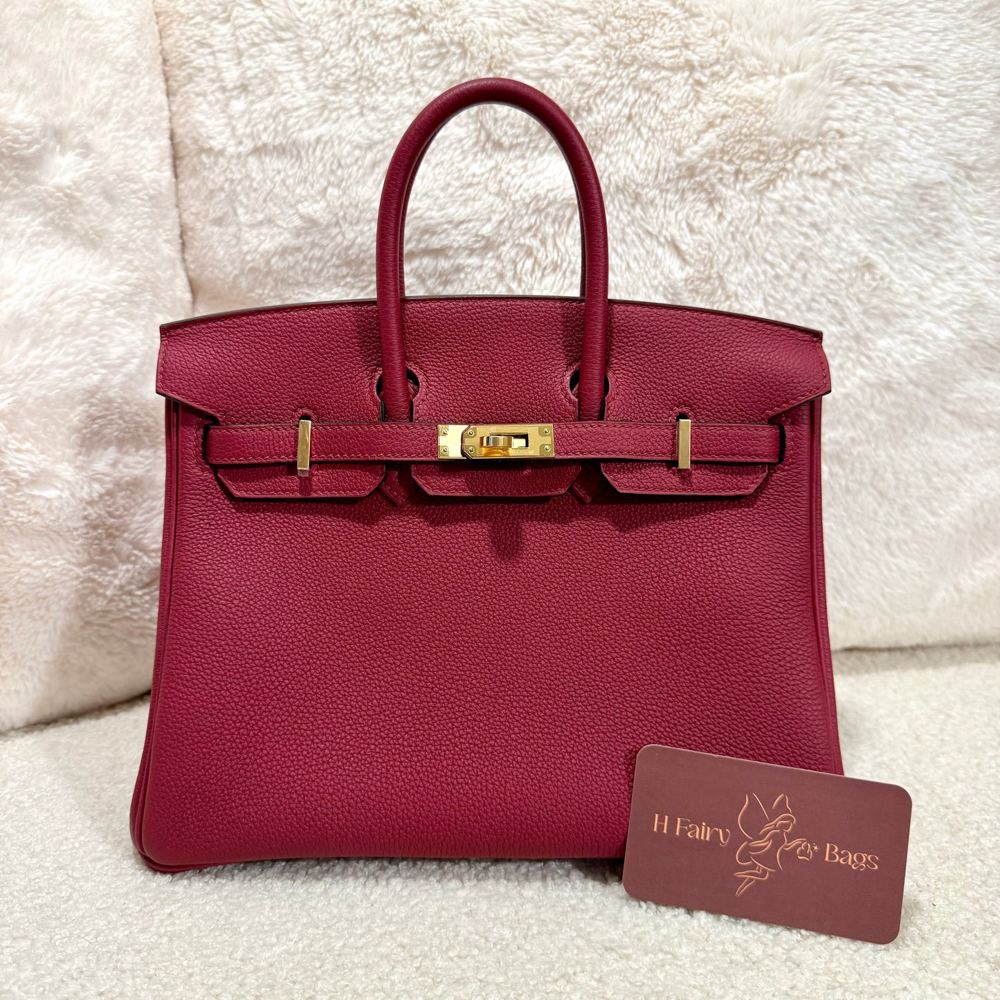 Hermès Birkin 25 Rouge Grenat with Gold Hardware